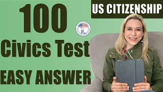 2023 RELAX 100 Civics Questions (2008 version)  U.S. Citizenship Test | RANDOM order EASY answers