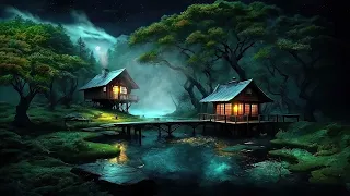 Enchanted Moonlit Forest Retreat