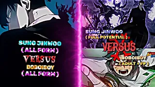SUNG JINWOO ( ALL FORM ) VS BOBOIBOY ( ALL FORM ) II WHO WILL WIN 🔥. ( BVA series 7 )