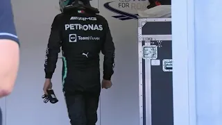 Angry Valtteri Bottas after pitstop