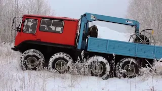Идеальный вездеход из двух рам ГАЗ-66 для работы на Севере!