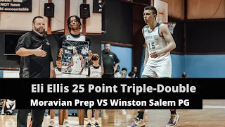 Moravian Prep National Senior Night was WILD! | Eli Ellis drops a 25 point TRIPLE DOUBLE |