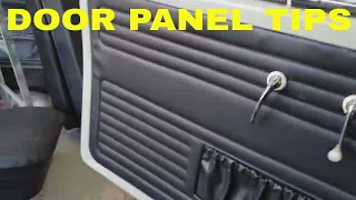 Installing door panels VW Bug some tips and tricks