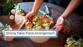 Dining Table Flower Arrangement | DIY Floral Arrangement