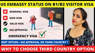 How B1/B2 Visitor/Tourist Visa Holders Travel to USA from India ? NIE Approval or via Third Country