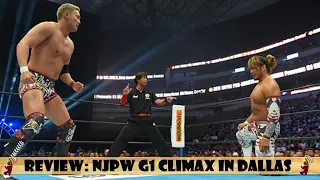 NJPW G1 CLIMAX IN DALLAS I REVIEW