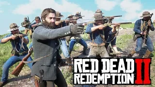 Red Dead Redemption 2 - CONTROLLING AN ARMY OF MOLOTOV THROWERS!