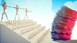 SKELETON ARMY + 5x GIANT SKELETONS vs 5x EVERY GOD - Totally Accurate Battle Simulator 2024