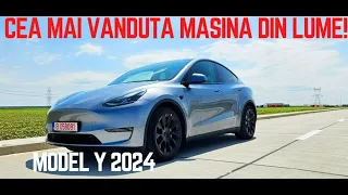 Test Drive in Romania cu cea mai vanduta masina, Tesla Model Y Dual Motor 2024 514 CP de 46.900 euro