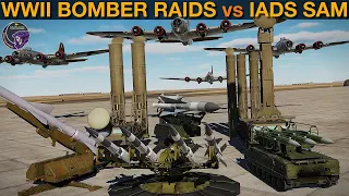WWII High & Low Altitude Bomber Raids vs Modern IADS SAM Network (WarGames 5a) | DCS