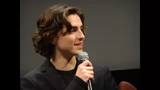 Timothee Chalamet Call Me By Your Name  Q&A