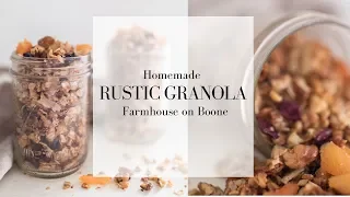 Rustic Granola | Homemade Granola Recipe with Honey | HOW TO MAKE GRANOLA FROM OATS