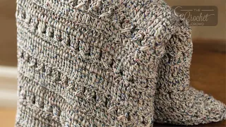 Easy Crochet Texture Throw Pattern | EASY | The Crochet Crowd