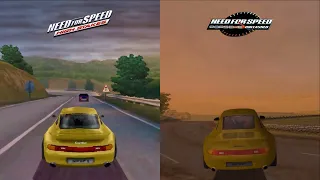 NFS High Stakes (PS1) vs. NFS Porsche Unleashed (PC) - Quick Side by Side Gameplay