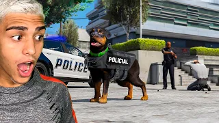 O CHOP ENTROU PRA POLÍCIA NO GTA 5