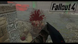 Fallout 4 Aggressive Shotgun Kills & Brutal Grenade Blast Mutilation [4K 60FPS ]