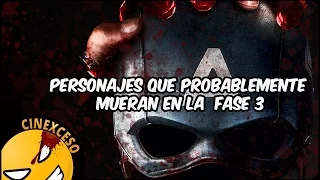 8 personajes que probablemente mueran en la  FASE 3 de MARVEL | Mr. Rayden