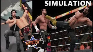 WWE 2K18 SIMULATION: SETH ROLLINS VS DOLPH ZIGGLER | SUMMERSLAM 2018 HIGHLIGHTS