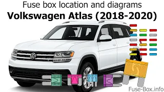 Fuse box location and diagrams: Volkswagen Atlas (2018-2020)