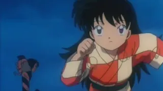Rin pretending to be scared to seek Sesshomaru's attention! 😂