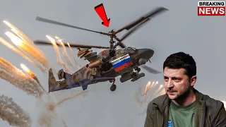 BIG EXPLOSION! Ukrainian Army Destroyed Russian Ka 52 Helicopter in Kherson!