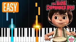 "Little Drummer Boy" 100% EASY PIANO TUTORIAL