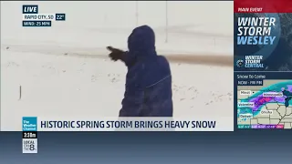 Mike Seidel TWC Rapid City, SD Spring Snowstorm 4-10-2019