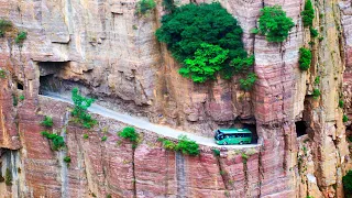 Most Dangerous Roads in Taihang Mountains of China: Guoliang, Kunshan, Xiyagou and Huilong Tunnels