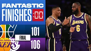 Final 1:46 WILD ENDING Lakers vs Jazz 👑👑