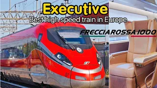 FRECCIAROSSA 1000 executive class review | best high speed train in EU | Rome to Bologna Trenitalia