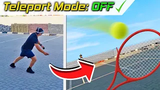 I played VR Tennis in PUBLIC (A very WEIRD experience!) - First Person Tennis VR