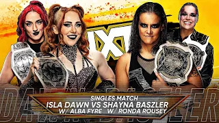 WWE 2K23 NXT: Isla Dawn W/ Alba Fyre VS Shayna Baszler W/ Ronda Rousey