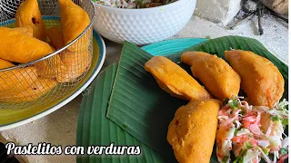 Pastelitos con RELLENO de VERDURA 😋 | Secreto para que queden tostaditos