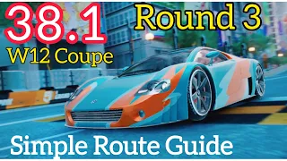 Asphalt 9 Grand Prix Volkswagen W12 Coupe Round 3 - [ 38.1] Easy Route.