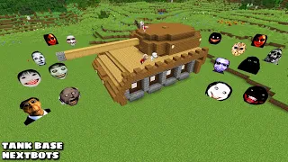 SURVIVAL TANK BASE WITH 100 NEXTBOTS in Minecraft - Gameplay - Coffin Meme