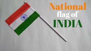 Independence day craft - flag making using paper |how to make indian flag with paper | Indian flag