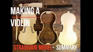 MAKING A VIOLIN | Stradivari model - Steps summary