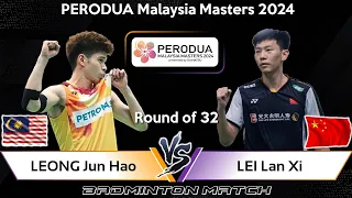 LEONG Jun Hao (MAS) vs LEI Lan Xi (CHN) | Malaysia Masters 2024 Badminton