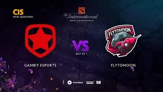 Gambit Esports vs FlyToMoon, TI9 Qualifiers CIS, bo1 [Lex & 4ce]