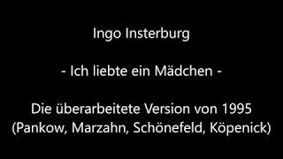 Ingo Insterburg - Ich liebte ein Mädchen (1995) mit Lyrics