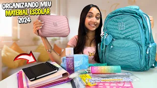 ORGANIZANDO O MEU MATERIAL ESCOLAR DE 2024 | O MUNDO DE LARISSA