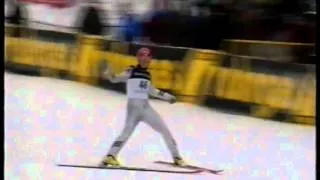 One of the highest ski jumps ever by Matti Hautamaeki - Harrachov 2001