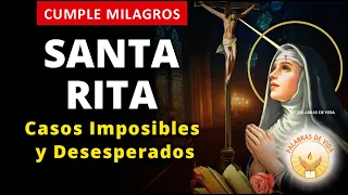 ORACION a SANTA RITA 🌹para casos IMPOSIBLES y DESESPERADOS