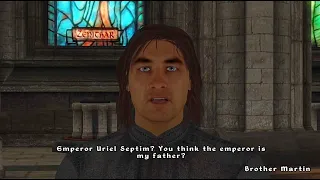 OBLIVION Martin Septim, first encounter (voice actor: Sean Bean)