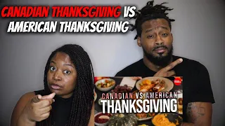 🇨🇦 vs 🇺🇸 American Couple Reacts "Ways Canadian Thanksgiving is Different than American Thanksgiving"