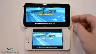 HTC One X vs iPhone 4S: скорость (speed comparison)