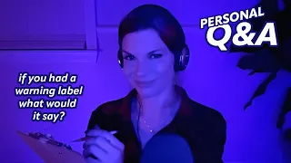 ASMR 55 Intimate Personal Questions 🤩