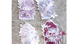 ~Sweet Winter~ Shabby Chic Christmas Tags {Tutorial}