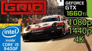 GRID 2019 - GTX 1660 ti - 1080p - 1440p - 4K - i5 9400f - Gameplay Benchmark PC