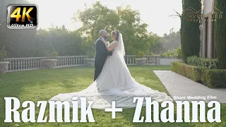 Razmik + Zhanna's Short Wedding Film 4K UHD at Grand Venue st Leon church and Noble Mansion